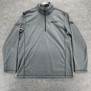 The North Face Pullover Mens Large Gray Long Sleeve 1/4 Zip